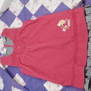 Disney classic Winnie the Pooh Corduroy jumper dress size 4t